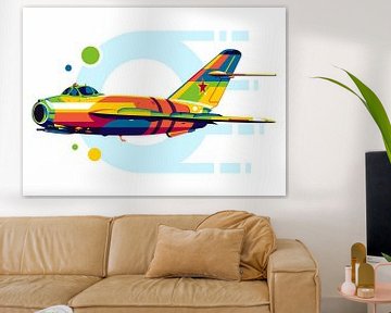 MiG-17 Fresko in Pop-Art von Lintang Wicaksono