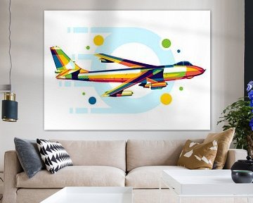 B-47 Stratojet in der Pop-Art von Lintang Wicaksono