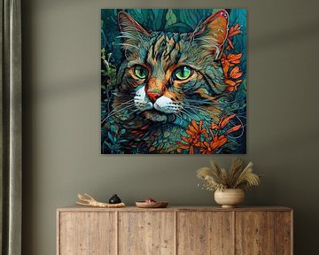  Kat Kitten In Kleur von ARTEO Gemälde