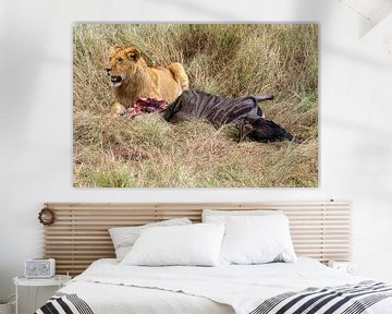 Lions in the Masai Mara by Roland Brack