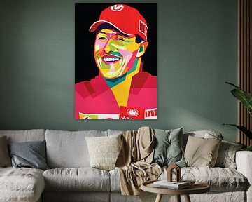 Michael Schumacher in wpap pop art van amex Dares