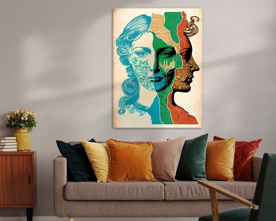 Example of the artwork in a room