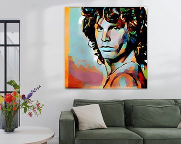 Jim Morrison portret van The Art Kroep
