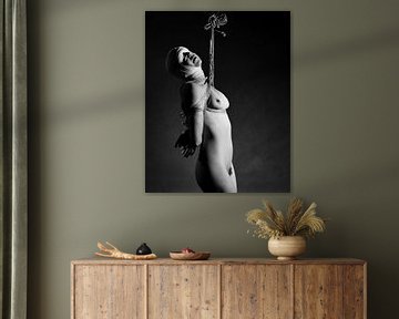 Fine art fetisj foto van een prachtige naakte vrouw in bondage van Photostudioholland