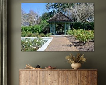 Cute resting place in the rose garden by Frank's Awesome Travels