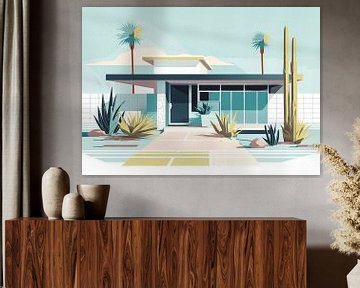 Americana bungalow 1950s USA by Vlindertuin Art