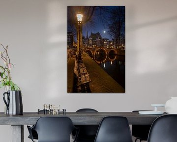 Full moon over Leidsegracht by Ernesto Schats