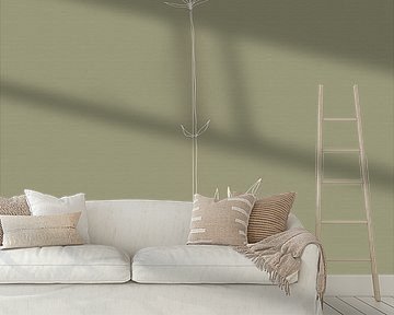 Boho botanische bloem op saliegroen nr. 3 van Dina Dankers