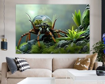 Tarantula met terrarium van Harmanna Digital Art
