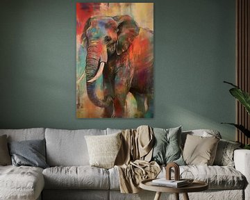 Portret van een olifant