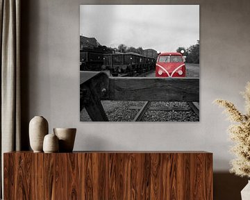 Omgebouwde Kever op het spoor in Simpelveld by John Kreukniet
