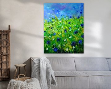 Blauwe korenbloemen -108 van pol ledent