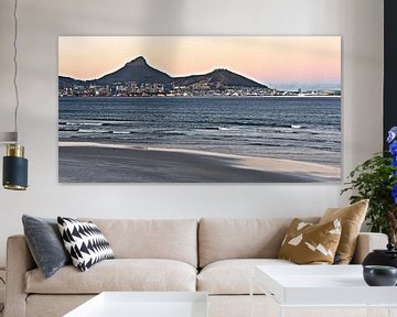 Lions Head and Signal Hill in Cape Town mixed media by Werner Lehmann