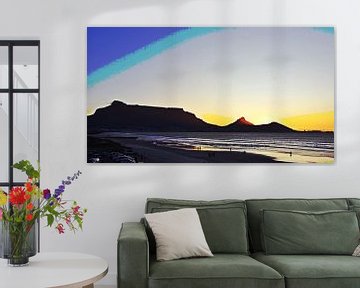 Table Mountain, Lions Head and Signal Hill in Cape Town by Werner Lehmann