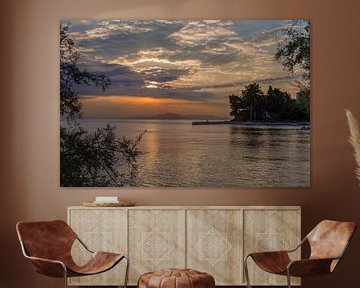 Beautiful sunset in Greece by Miranda van Hulst