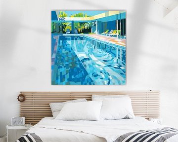 Zimmer garden by pool by Vlindertuin Art