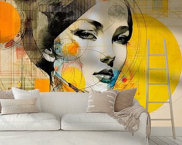Example of the artwork in a room