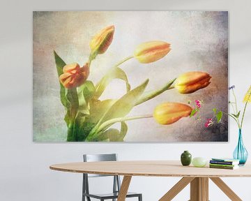 Tulpenstrauss orange von Claudia Moeckel