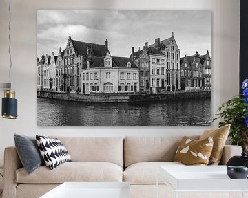 De bekende Spiegelrei in Brugge | Zwart-Wit | Stadsfotografie van Daan Duvillier | Dsquared Photography
