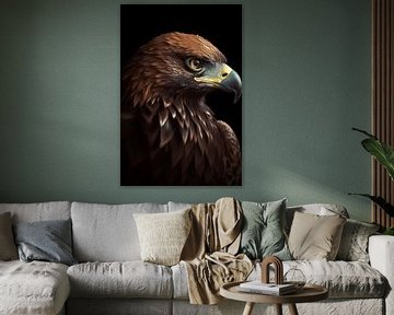 Eagle's Majesty: A Regal Portrait van ArtfulAurora