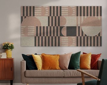 Retro Architecture. Abstract geometric art I by Dina Dankers