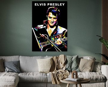 Elvis Presley Wpap Pop Art van Noval Purnama