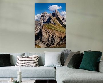 Seceda der Geislergruppe in den Dolomiten von Michael Bollen