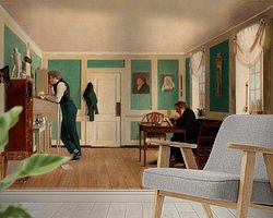 Example of the artwork in a room