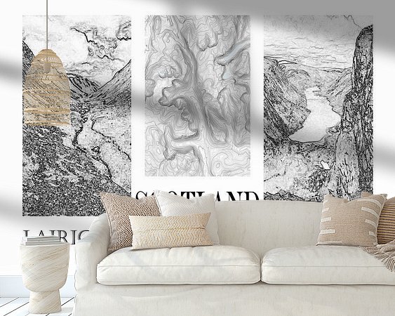 Example of the artwork in a room