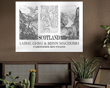 Lairig Ghru und Ben Macdui Triptychon von Theo Fokker