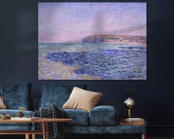 Schaduwen op zee. De kliffen bij Pourville, Claude Monet