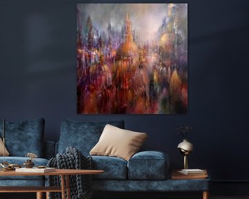 Above the rooftops of the city - domes and cathedrals by Annette Schmucker