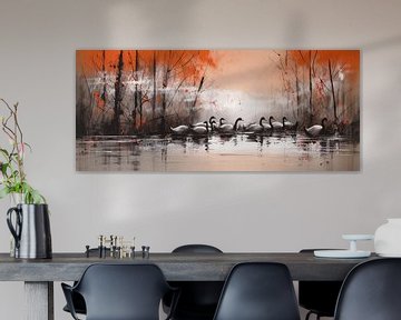 Geese Modern Painting