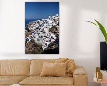 De witte huizen van Santorini