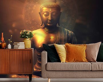 Buddha / Boeddha beeld van Gelissen Artworks