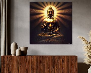 Buddha / Boeddha beeld van Gelissen Artworks