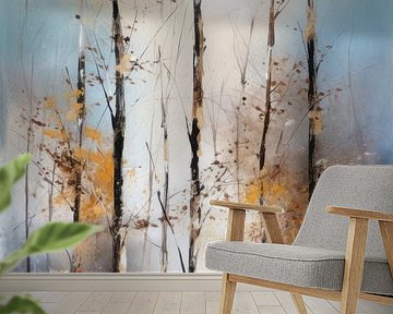 Moderne abstrakte Malerei Bäume von Preet Lambon