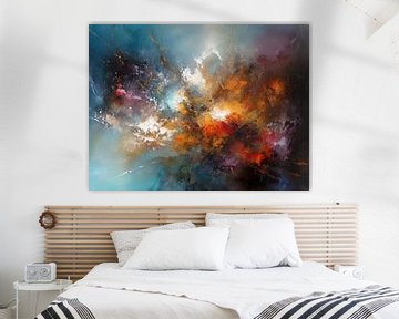 Modern Impressionisme Abstract Fantasie Schilderij van Preet Lambon