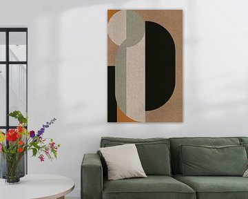 Geometric Retro Art: Scandinavian Industrial Minimalism 2 by Dina Dankers