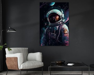 Portrait d'astronaute sur Digitale Schilderijen