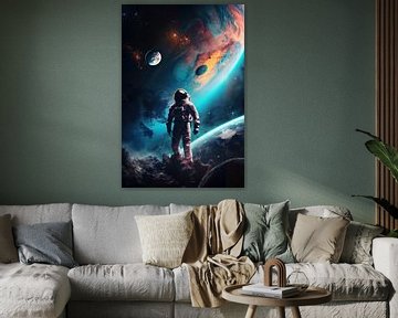 Astronaut van Digitale Schilderijen
