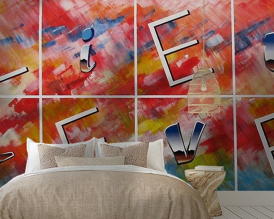 Example of the artwork in a room