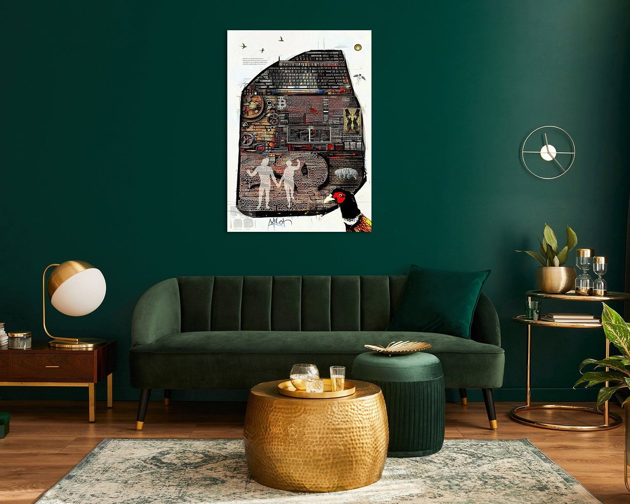 Example of the artwork in a room