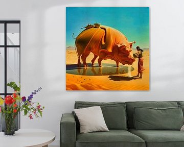 Het 5 potige beest uit de woestijn van Digital Art Nederland