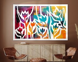 Example of the artwork in a room