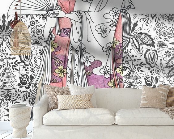 Example of the artwork in a room