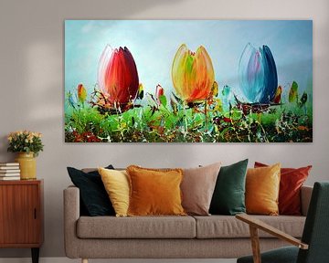 Tulipes sur Gena Theheartofart