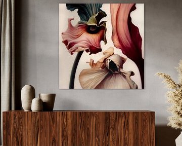 Fantasieblumen in Pastellfarben von Studio Allee