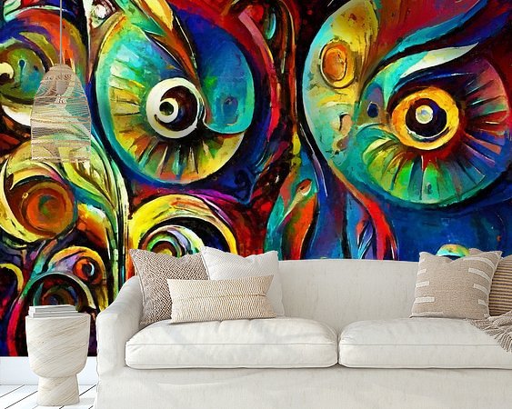 Example of the artwork in a room