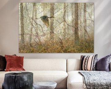Series Combination Nature-Silver Heron by Karin de Jonge